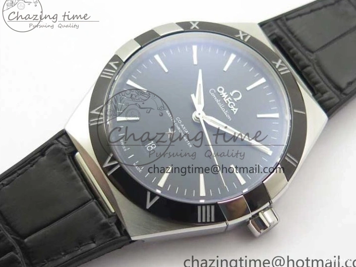 0419 Neat Constellation 131.33.41.21.03.001 SS TW Best Edition Black Dial On Gummy Strap A 7873